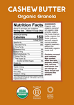 Cashew Butter Granola nutritional facts