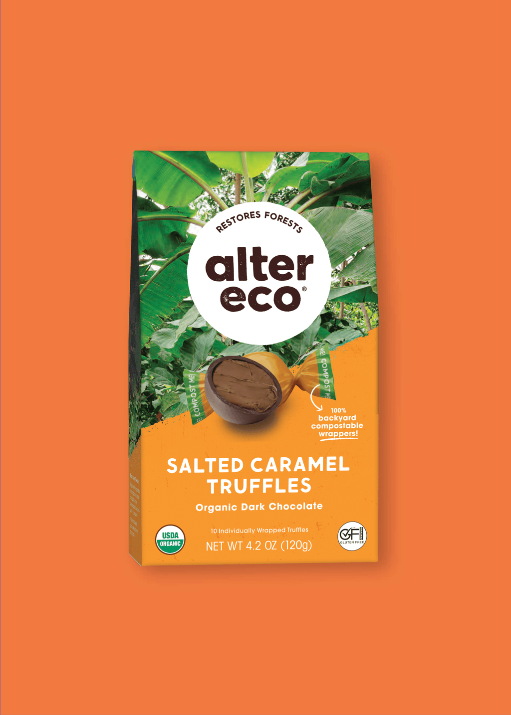 Alter+Eco+Americas+Organic+Truffles+Salted+Caramel+.42+Oz+Case+of+60 for  sale online