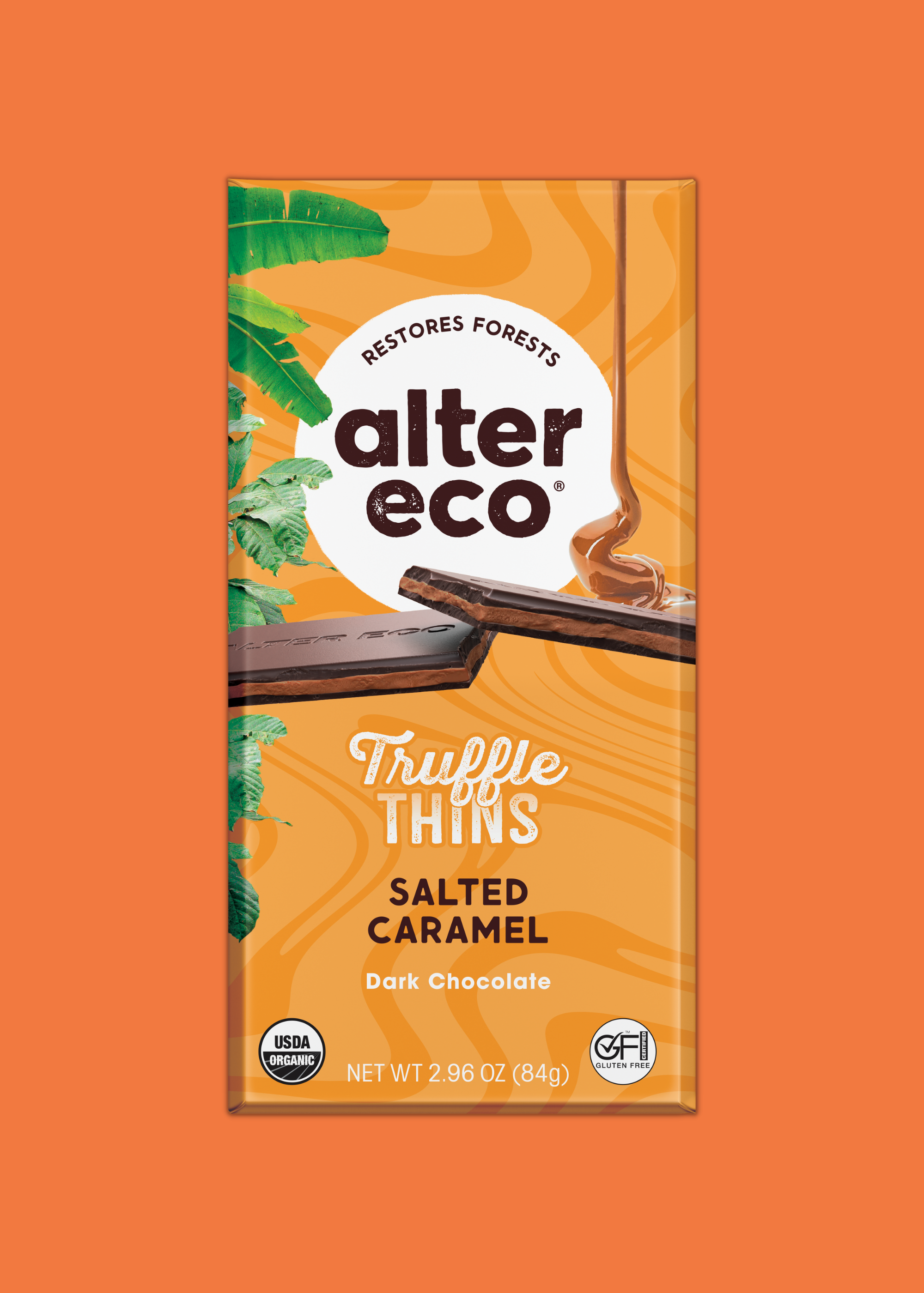 Alter Eco Americas Truffles, Salted Caramel, 4.2 oz, Pack of 8